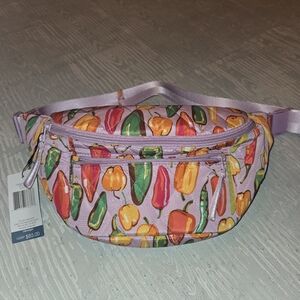 Colorful Pepper Print Fanny Pack Vera Bradley Large Belt Bag New
